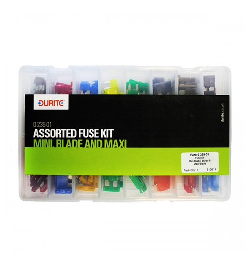 Assorted Mini and Maxi Blade Fuse Kit 023501